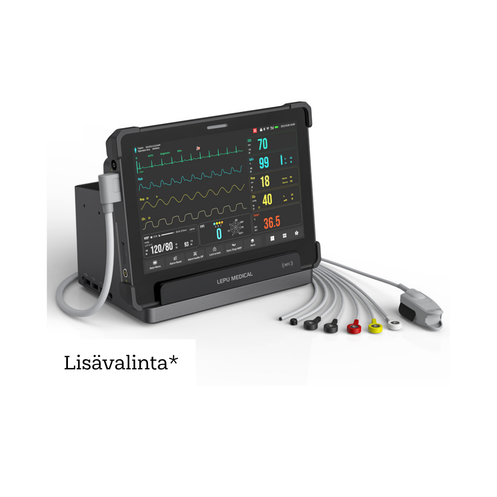 AIView VX - tablettimonitori jatkuvaan potilasseurantaan kaikille ikäryhmille