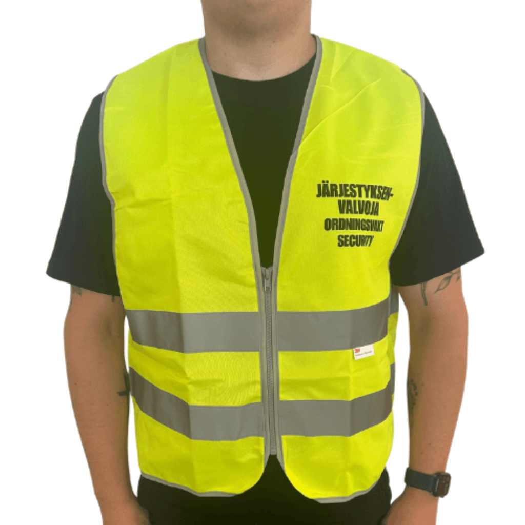 BROGEAR - Järjestyksenvalvojan liivi vetoketjulla