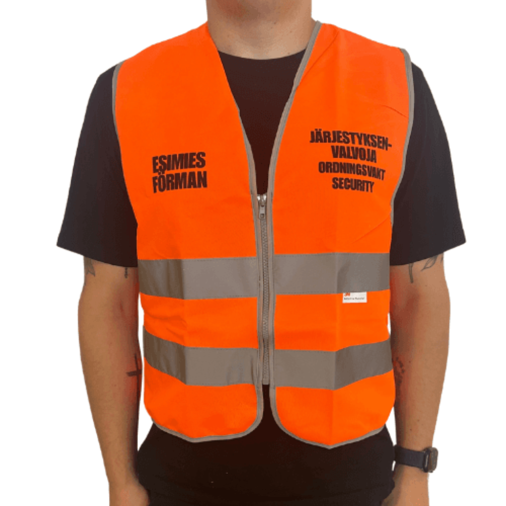 BROGEAR - Järjestyksenvalvojan esimiesliivi vetoketjulla