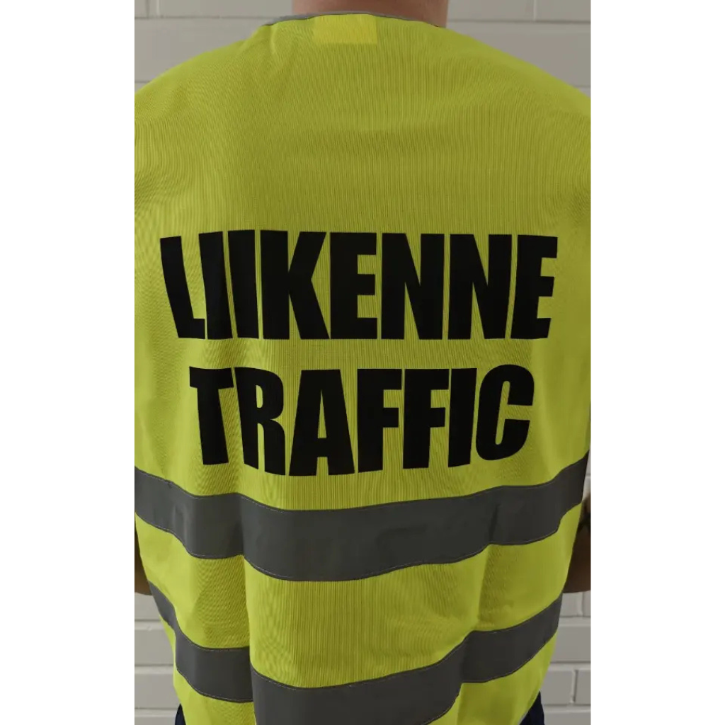 Liikenteenohjaajan heijastinliivi